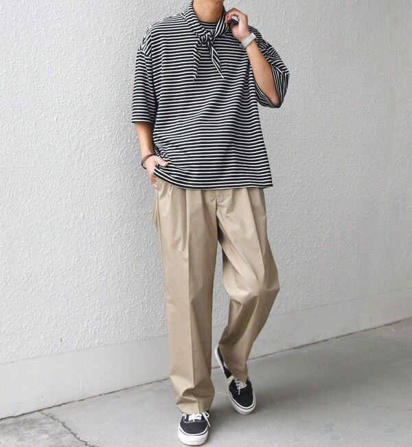 SHIPS any「SHIPS any:〈洗濯機可能〉SOLOTEX(R) タイプライター 2タック イージー パンツ◇」|チノ|