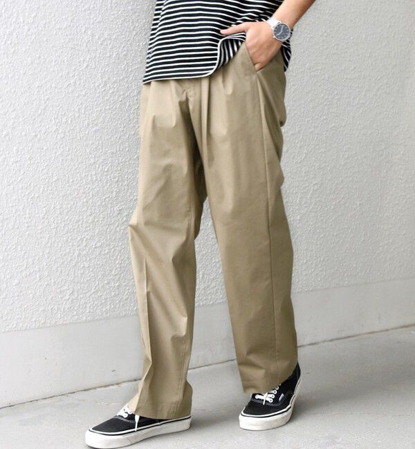 SHIPS any「SHIPS any:〈洗濯機可能〉SOLOTEX(R) タイプライター 2タック イージー パンツ◇」|チノ|