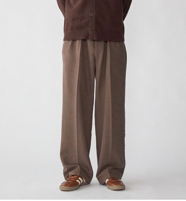 SHIPS「City Ambient Products: ドレープ 2タック ワイド スラックス」|スラックス|