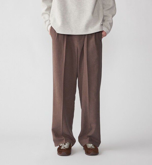 SHIPS「City Ambient Products: ドレープ 2タック ワイド スラックス」|スラックス|