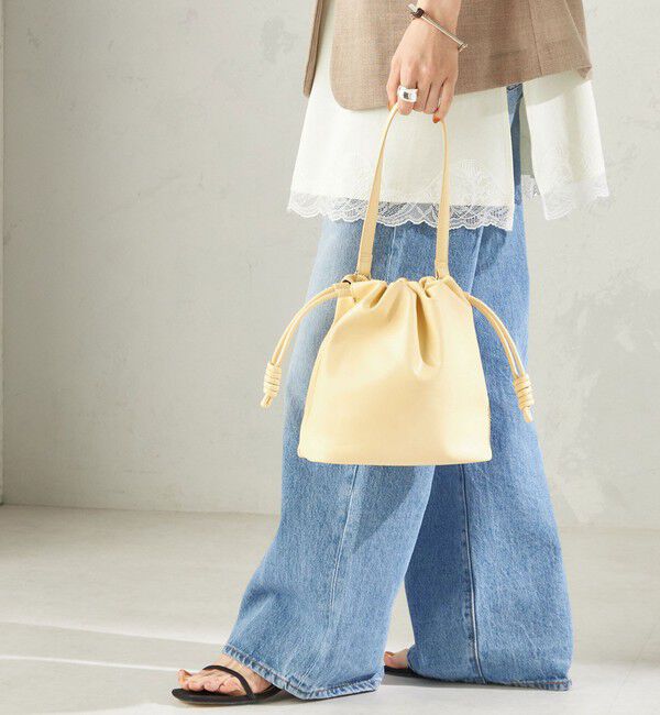 SHIPS for women「【WEB限定】George Cinq:DRAWSTRING BAG（S）」|ショルダー・メッセンジャー|ライトイエロー