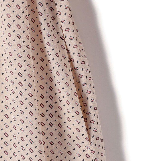 SHIPS for women「〈手洗い可能〉2WAY プリント タイ 長袖 ワンピース」|ワンピース|