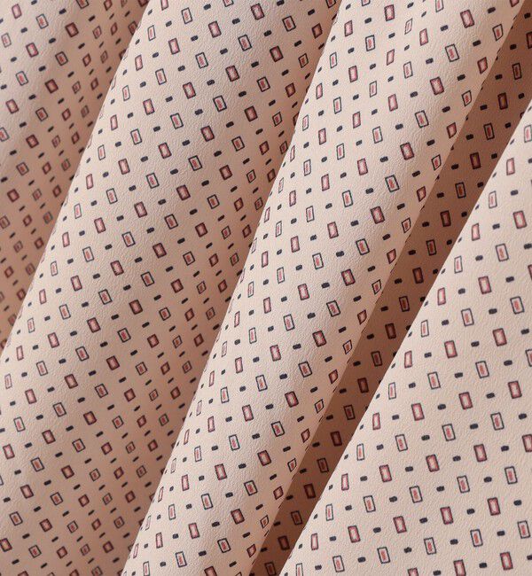 SHIPS for women「〈手洗い可能〉2WAY プリント タイ 長袖 ワンピース」|ワンピース|