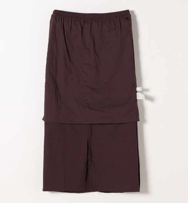 SHIPS any「SHIPS any:〈手洗い可能〉リネンミックス Iライン フリル イージー スカート」|スカート|