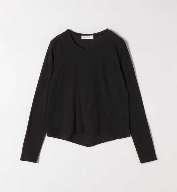 quaranciel「quaranciel:〈接触冷感/手洗い可能〉シアー コットン クルーネック ロンTEE」|Tシャツ・カットソー|