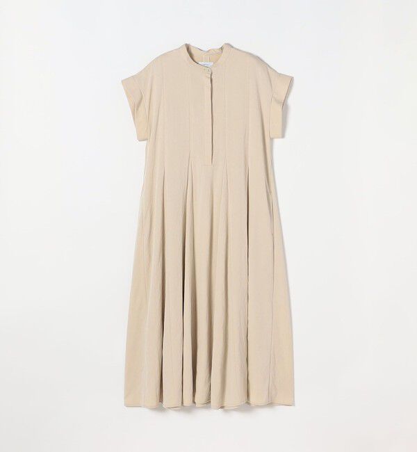 SHIPS any「SHIPS any:〈洗濯機可能〉ツイル バンドカラー フレンチ フレア シャツ ワンピース」|ワンピース|