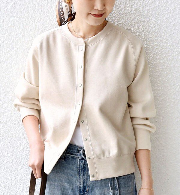 SHIPS for women「〈洗濯機可能〉コットン リブ スナップ ボタン カーディガン」|カーディガン|