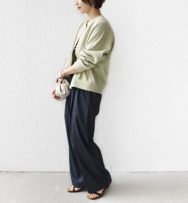 SHIPS for women「〈洗濯機可能〉コットン リブ スナップ ボタン カーディガン」|カーディガン|