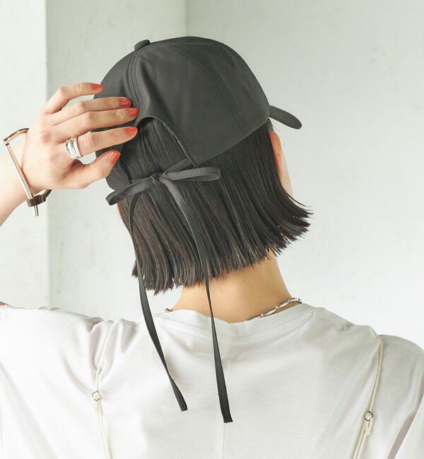 SHIPS for women「Revis:〈UVカット / 撥水 / 透湿〉リボン キャップ」|キャップ・キャスケット|