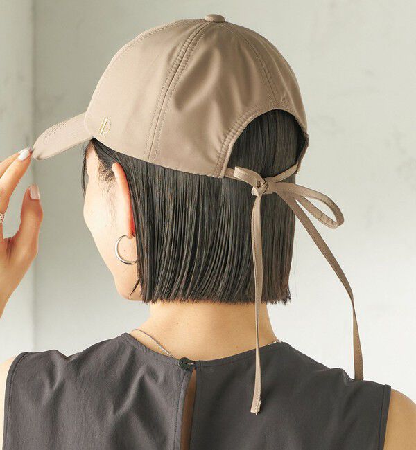 SHIPS for women「Revis:〈UVカット / 撥水 / 透湿〉リボン キャップ」|キャップ・キャスケット|