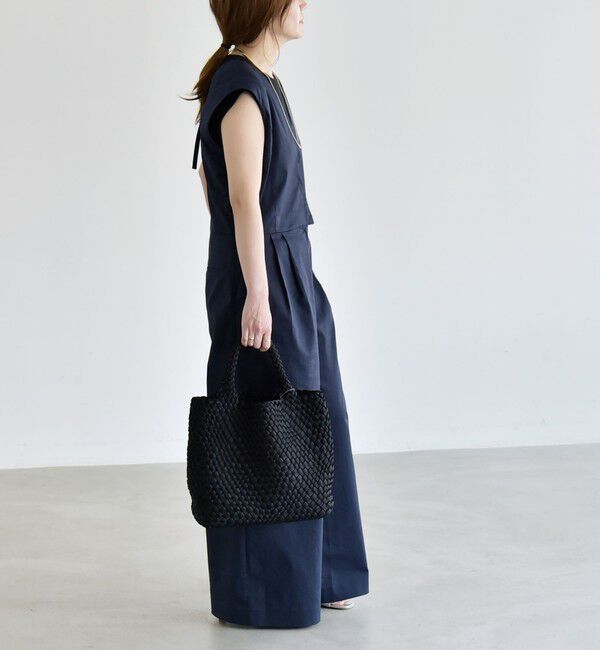 quaranciel「quaranciel:〈洗濯機可能〉Vネック ワイド オールインワン」|オールインワン|