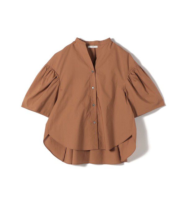 SHIPS for women「《予約》〈手洗い可能〉バック フレア 袖 ギャザー スキッパー ブラウス」|シャツ・ブラウス|