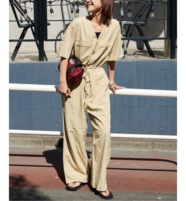 OUTDOOR PRODUCTS Usual Things「ダブルポケットVネックオールインワン」|オールインワン|