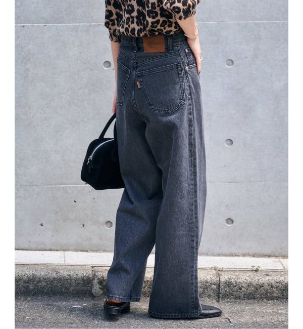 OUTDOOR PRODUCTS Usual Things「追4 ULTデニムハイライズルーズ5PKT」|デニム|グレー