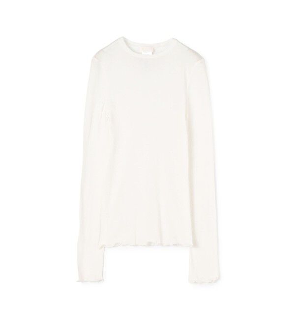 Ballsey「コットンシルクリブ クルーネックプルオーバー」|Tシャツ・カットソー|11 ホワイト