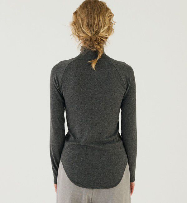 GALERIE VIE「レーヨンカシミヤジャージー ハイネックプルオーバー」|Tシャツ・カットソー|