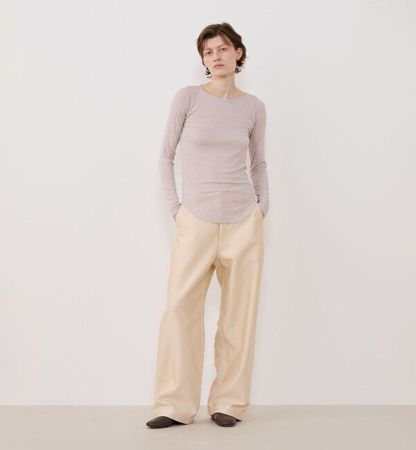 GALERIE VIE「レーヨンカシミヤジャージー クルーネックプルオーバー」|Tシャツ・カットソー|