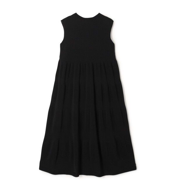 DES PRES「ドライポリエステルコットン クルーネックワンピース」|ワンピース|19 ブラック