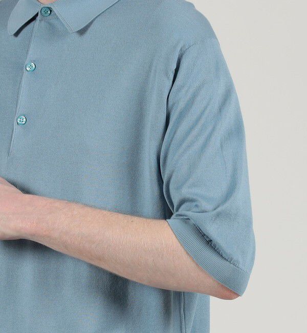 TOMORROWLAND MENS「【別注】JOHN SMEDLEY コットン ポロカラーニット」|ニット・セーター|