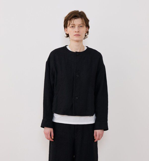 GALERIE VIE「ブラッシュドリネン コクーンブルゾン」|ブルゾン・スタジャン|