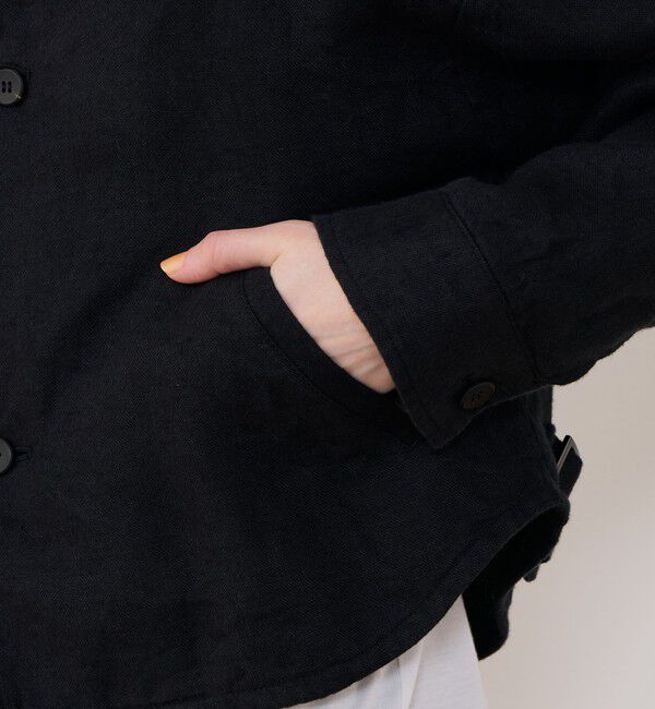 GALERIE VIE「ブラッシュドリネン コクーンブルゾン」|ブルゾン・スタジャン|