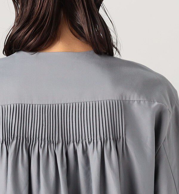 DES PRES「コットンシルクポプリン フリルブルゾン」|ブルゾン・スタジャン|