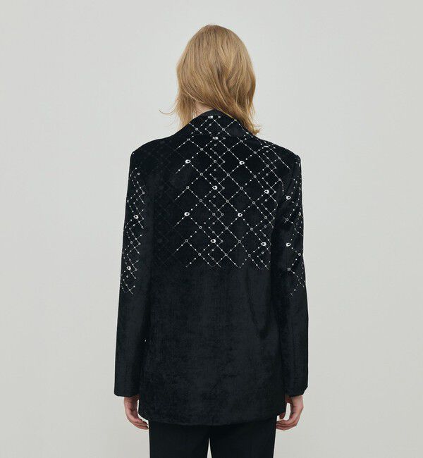 DES PRES「ダイアモンドゲージエンブロイダリー ピークドラペルジャケット」|テーラードジャケット|