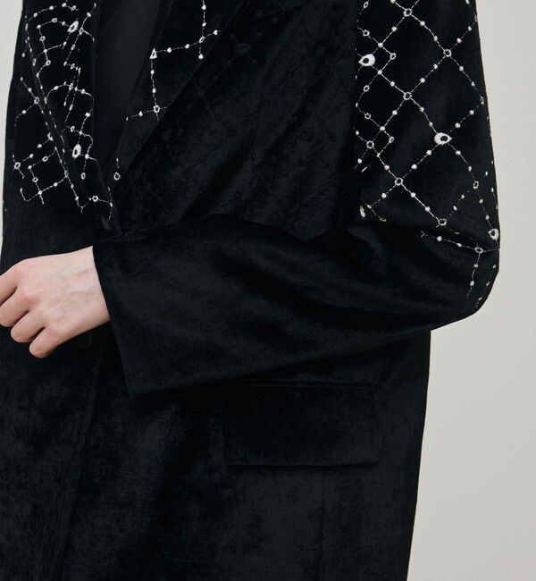 DES PRES「ダイアモンドゲージエンブロイダリー ピークドラペルジャケット」|テーラードジャケット|