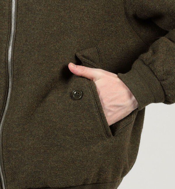 TOMORROWLAND MENS「キルトライニング ウールニット ジップアップブルゾン」|ブルゾン・スタジャン|