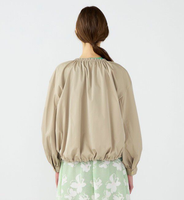 Ballsey「ライトパウダリータフタ ギャザーブルゾン」|ブルゾン・スタジャン|