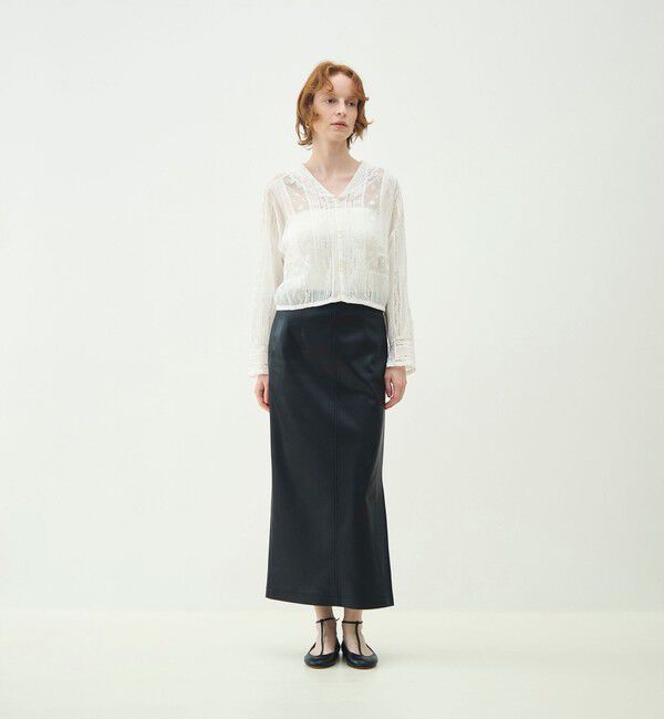 MACPHEE「ビンテージローン セーラーカラーブラウス」|シャツ・ブラウス|