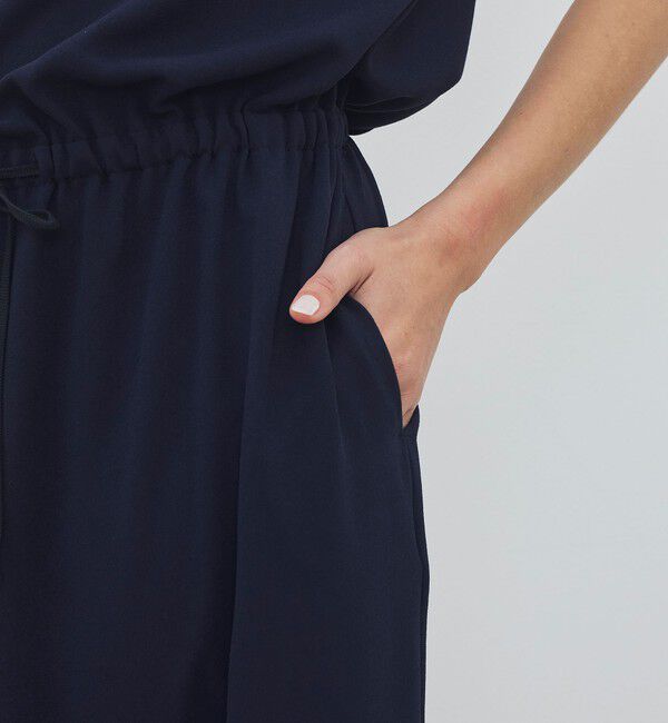 DES PRES「ジャージーライクジョーゼット アシメカラーオールインワン」|オールインワン|