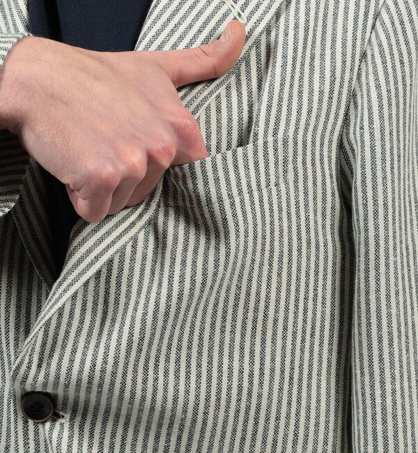 TOMORROWLAND MENS「ウールリネンシルク シングルブレステッド 3Bジャケット MARLING＆EVANS」|テーラードジャケット|