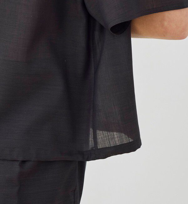 GALERIE VIE「エアリークレープ ハーフスリーブシャツ」|シャツ・ブラウス|