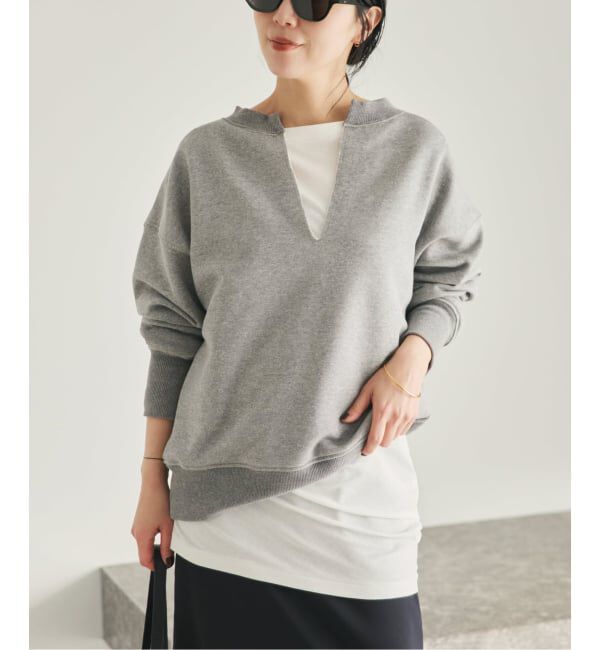 Plage「PROTAGONISTA / プロタゴニスタ 別注 SLIT NECK スウェット」|スウェット・ジャージ|