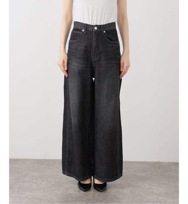 IENA LA BOUCLE「《追加》IENA LA BOUCLE ソフトデニムシルエットパンツ2」|デニム|