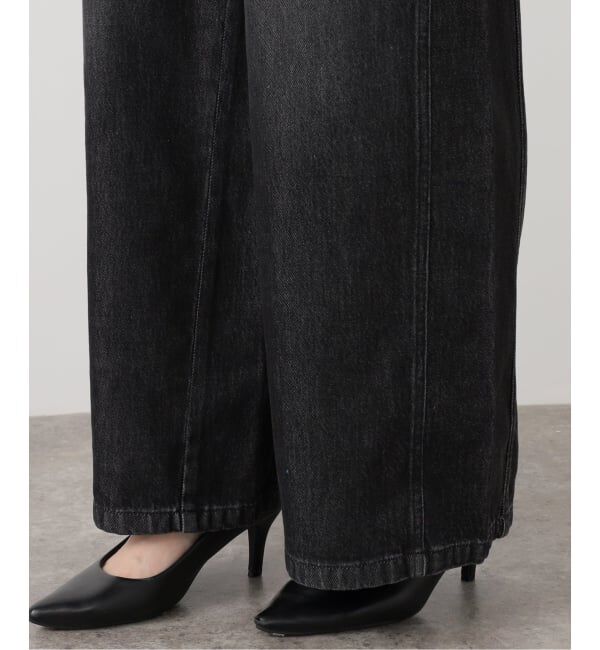 IENA LA BOUCLE「《追加》IENA LA BOUCLE ソフトデニムシルエットパンツ2」|デニム|