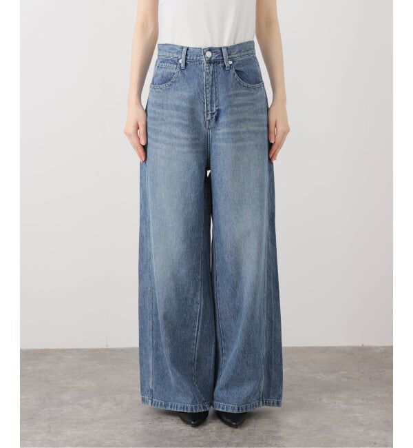 IENA LA BOUCLE「《追加》IENA LA BOUCLE ソフトデニムシルエットパンツ2」|デニム|