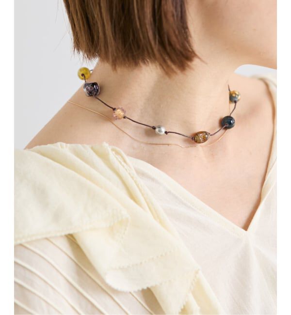 IENA「Sisi Joia/シシジョイア 別注 EX ストーンネックレス」|ネックレス|ブラウン