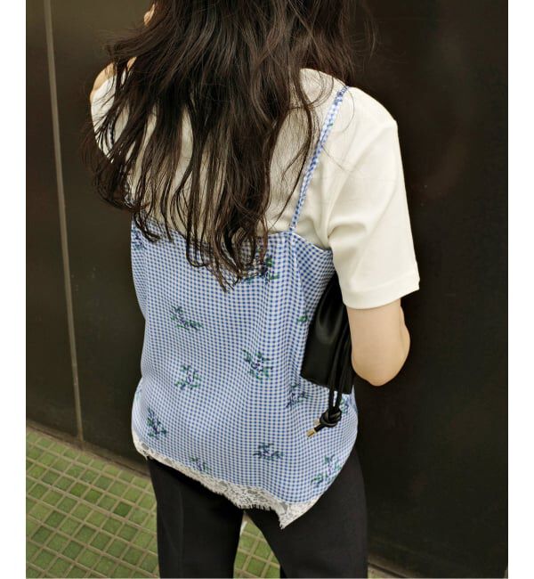 SLOBE IENA「Margaux Dereume &times; SLOBE lingerie キャミブラウス」|キャミソール|