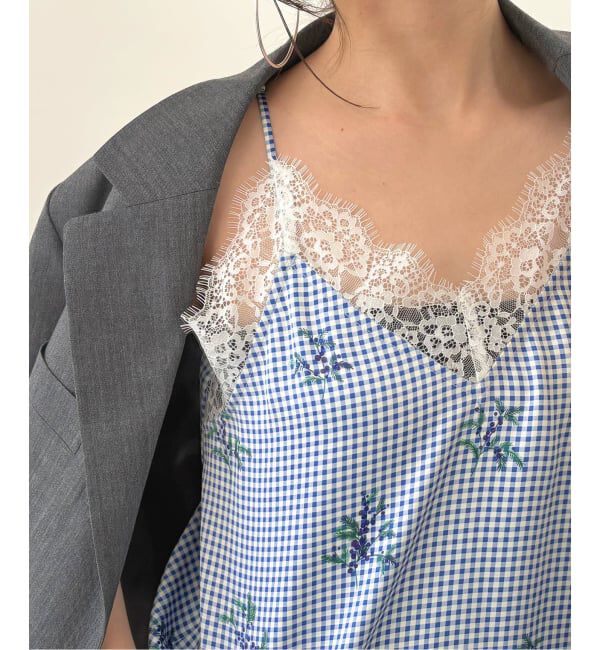 SLOBE IENA「Margaux Dereume &times; SLOBE lingerie キャミブラウス」|キャミソール|