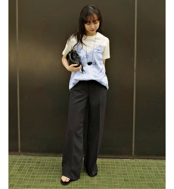 SLOBE IENA「Margaux Dereume &times; SLOBE lingerie キャミブラウス」|キャミソール|