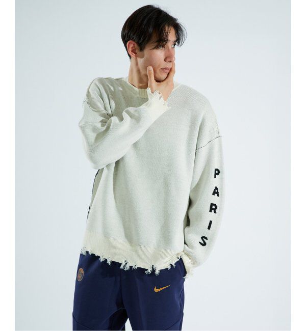 Paris Saint-Germain「【Paris Saint-Germain / パリ・サン＝ジェルマン】PSG JP CRASH KNIT」|ニット・セーター|
