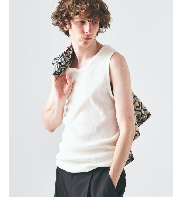 417 EDIFICE「カラーリブ タンクトップ」|タンクトップ|ホワイト