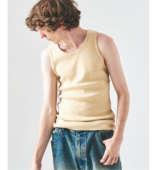 417 EDIFICE「カラーリブ タンクトップ」|タンクトップ|イエロー A