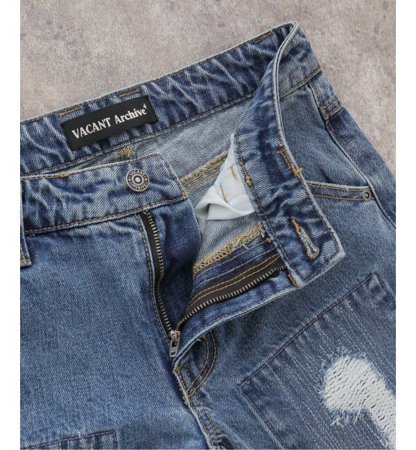 PULP「【Geek Office / ギークオフィス】VACANT Archive  PITA STRAIGHT DAMAGED DENIM」|デニム|