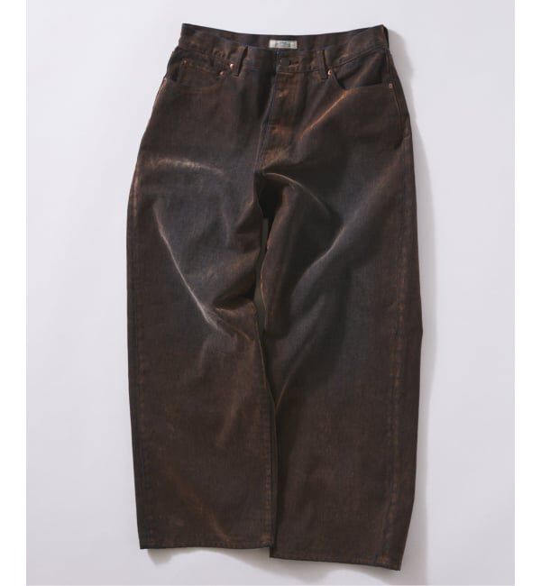 JOURNAL STANDARD relume「フロッキー プリント ワイド デニム 5ポケット」|デニム|キャメル