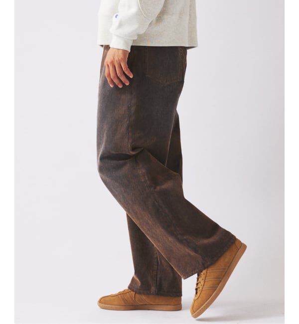 JOURNAL STANDARD relume「フロッキー プリント ワイド デニム 5ポケット」|デニム|