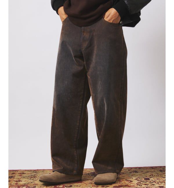 JOURNAL STANDARD relume「フロッキー プリント ワイド デニム 5ポケット」|デニム|