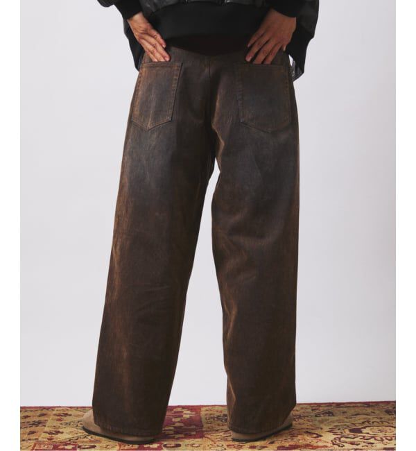 JOURNAL STANDARD relume「フロッキー プリント ワイド デニム 5ポケット」|デニム|